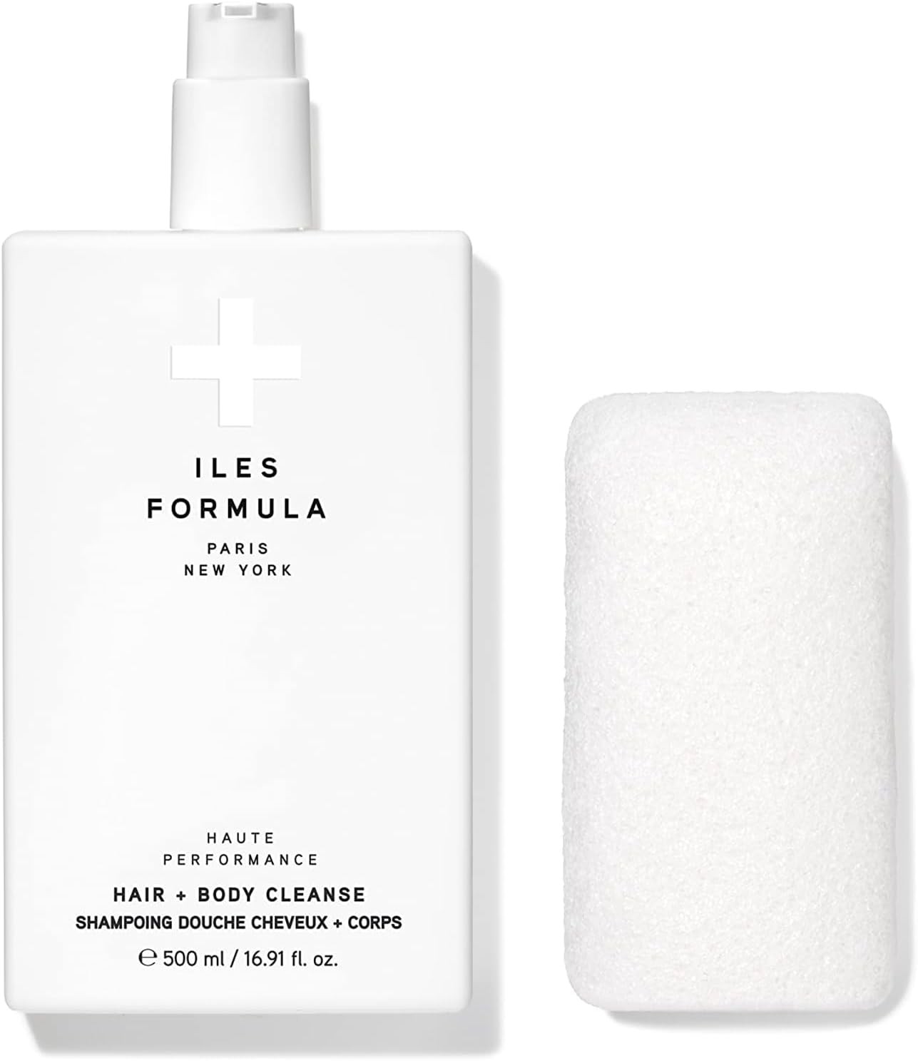 Iles Formula Hair + Body Cleanse with Body Sponge