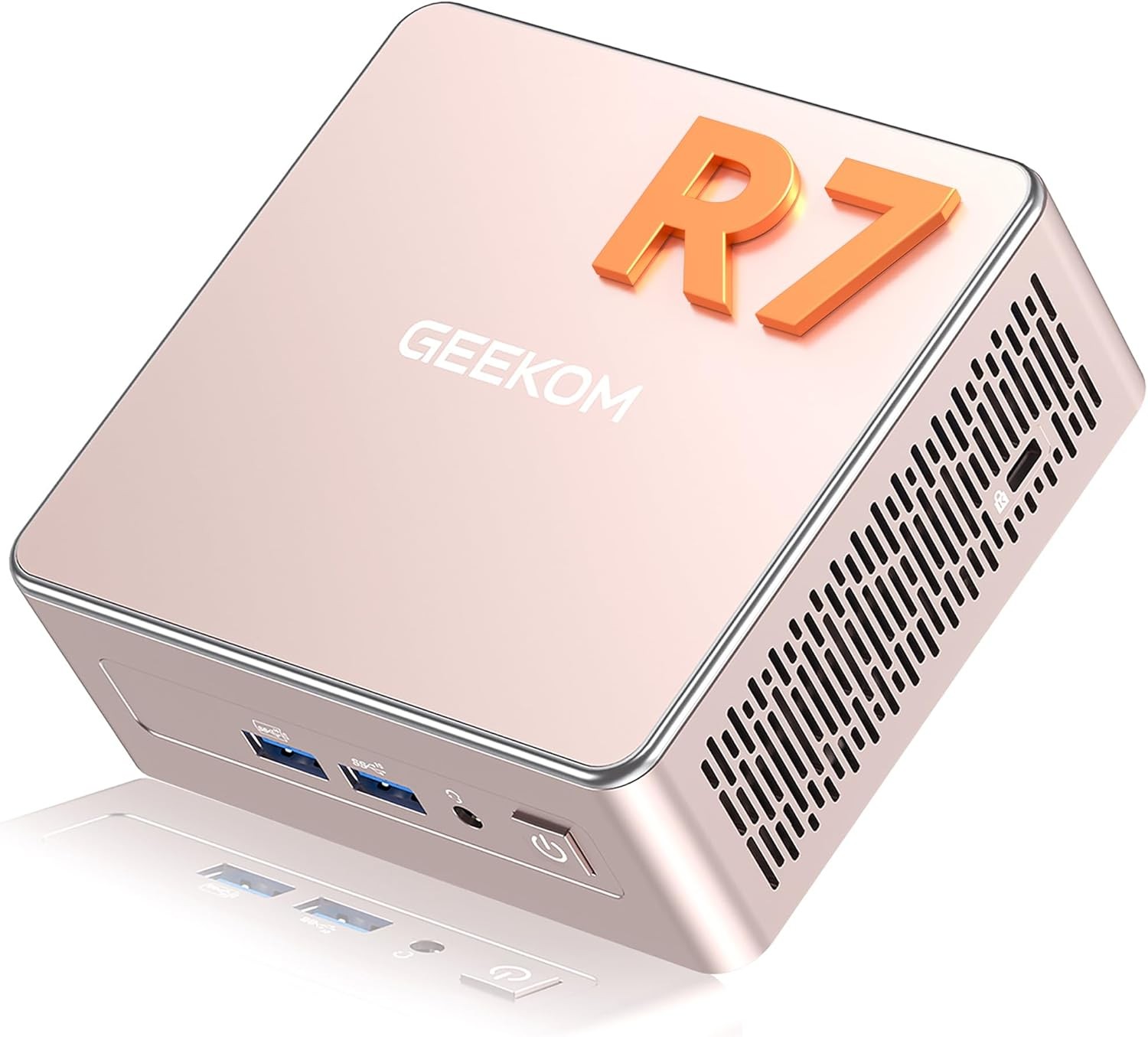 GEEKOM A5 Mini PC for Home Office & Coding, AMD Ryzen 7 5825U, 3-Year Coverage, 16GB RAM (Upgradable) & 512GB M.2 NVMe SSD, Windows 11 Pro Desktop Computer, SD Slot, 8K, Dual HDMI | Wi-Fi 6, BT 5.2