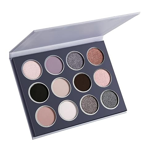 20pcs/lot Red Eyeshadow Palette Cosmetics Cute Blush Eye Shadow Custom With Logo(Light Grey)