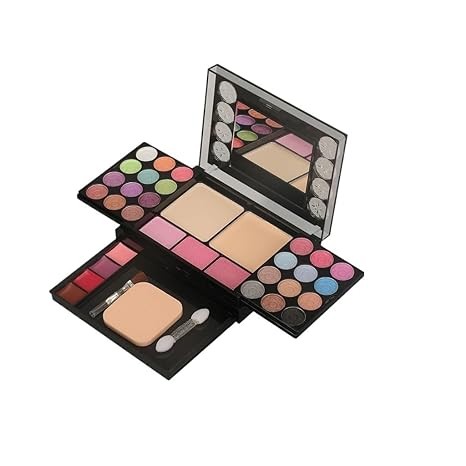 33 Color Eye Shadow Palette Lip Color Makeup Palette Sponge and Brush Cosmetics Set