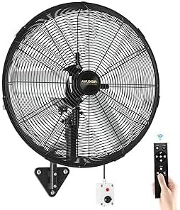 20'' Remote Control Outdoor Wall Mount Fan, 4 Speed Oscillating Wall Fan with All Sealed Brushless DC Motor, Heavy Duty Industrial Fans, Waterproof Fans for House, Garage, Warehouse, Factory