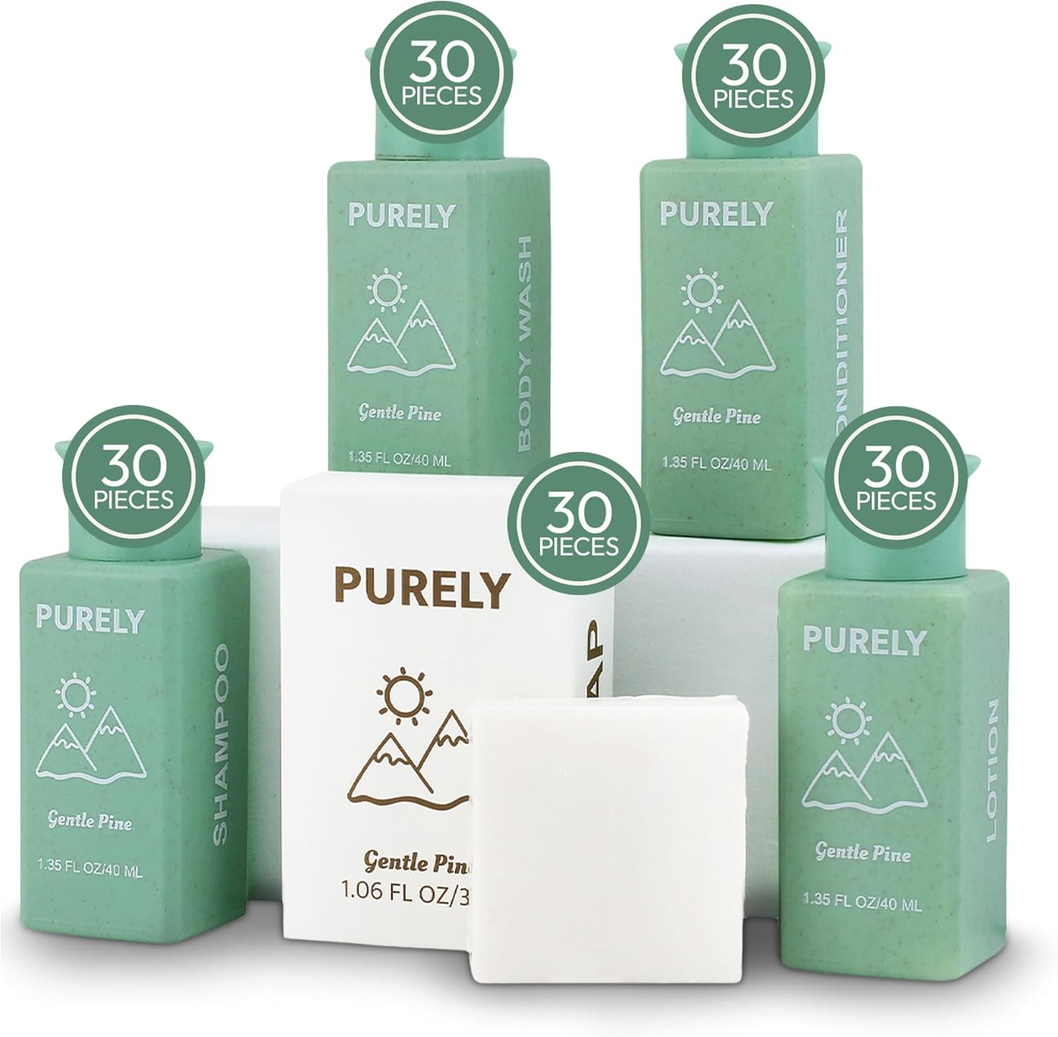 150-Piece Set | Hotel Soap and Toiletries Bulk Buy | Essential for Airbnb Hosts | Mini Travel Size Shampoo & Conditioner Set | Bulk Travel Size Toiletries | Homeless Supplies Bulk Amenities