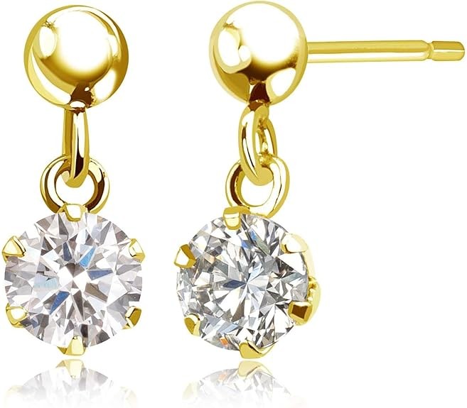 LARA Christie le71-0006 Swinging Diamond Earrings, Total 0.3 ct, Yellow Gold, Diamond