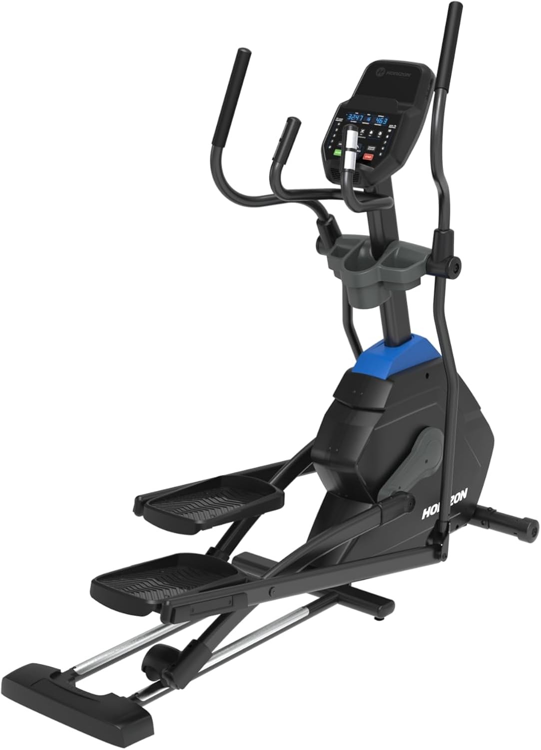 Horizon EX59-24 Cross Trainer, Home Use, Elliptical, Quiet, Electronic Control Magnet, 20 Load Levels, Forward Drive, Heart Rate Monitor, Virtual Fitness App, Compatible with @ZONE