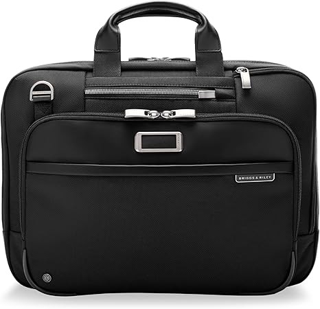 Briggs & Riley Briefcase - Laptop Bag for Work or Travel, Briefcase for Men and Women - @work Collection, Black, M